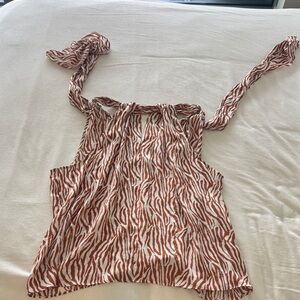 Zebra Print Women's Top